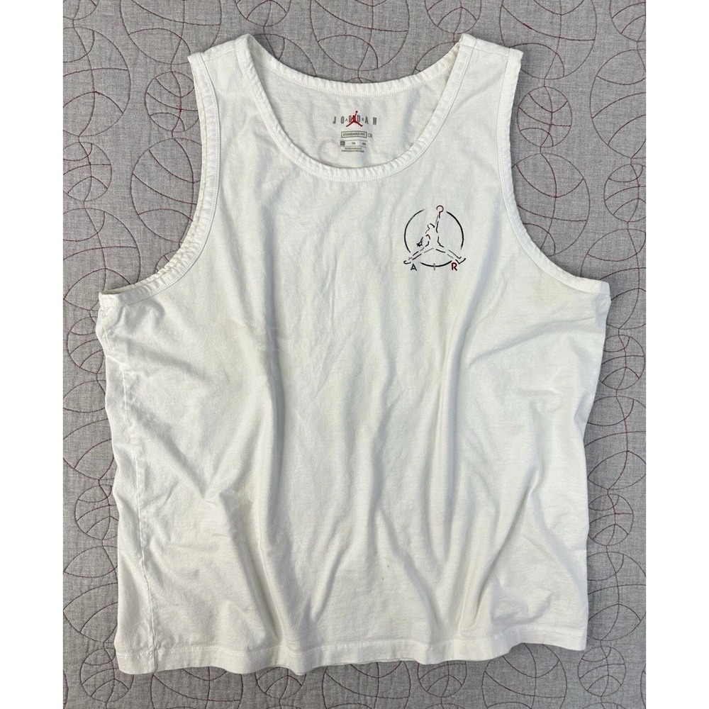 Jordan‎ Jumpman Air Tank White Graphic Logo / Men's XL